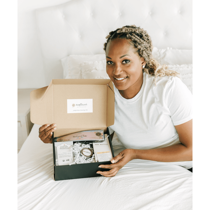 Sunflower Motherhood Postpartum Recovery Box Baby Gift Set