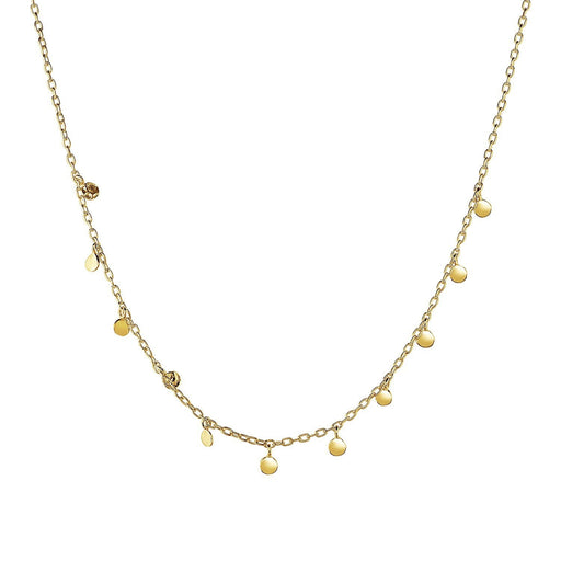 Bids.com Choker Necklace with Hammered Beads in 14k Yellow Gold Necklaces