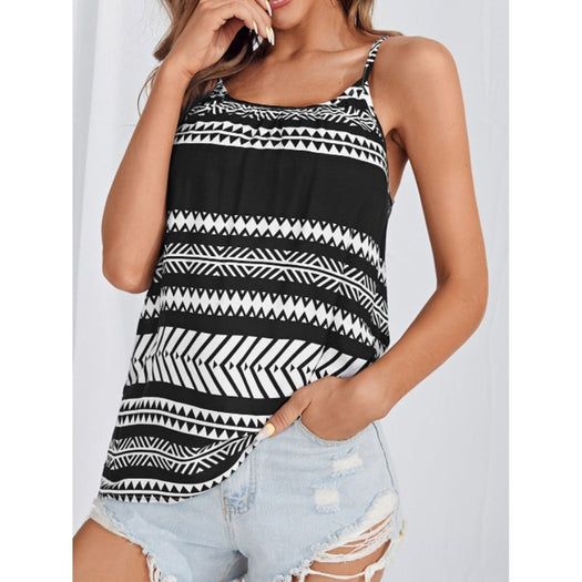 Printed Round Neck Tank