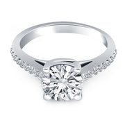 Bids.com 14k White Gold Trellis Diamond Engagement Ring Rings