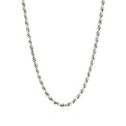 Bids.com Sterling Silver 2.9mm Diamond Cut Rope Style Chain Necklaces