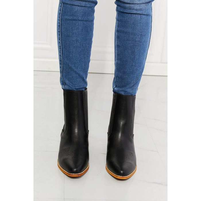 MMShoes Love the Journey Stacked Heel Chelsea Boots