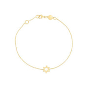 Bids.com 14k Yellow Gold Star of David Bracelet Bracelets