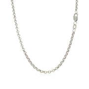 Bids.com 2.3mm 14k White Gold Rolo Chain Necklaces