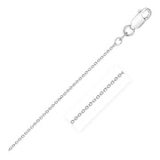 Bids.com Sterling Silver Rhodium Plated Round Cable Chain 1.8mm Necklaces