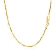 Bids.com 14k Yellow Gold Classic Box Chain 1.1mm Necklaces