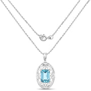 Bids.com 9.60 Carat Genuine Green Topaz .925 Sterling Silver Pendant Pendants