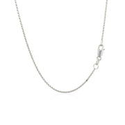 Bids.com 14k White Gold Diamond Cut Rolo Chain 1.1mm Necklaces