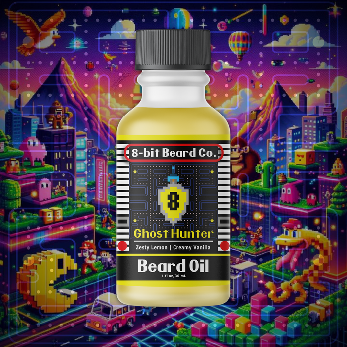 8Bit Beard Co. Ghost Hunter | Beard Oil - Lemon Citrus, Creamy Vanilla