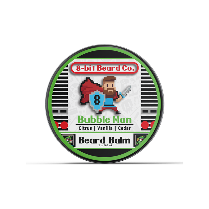 8Bit Beard Co. Bubble Man | Beard Balm (Limited) - Citrus, Vanilla, Cedar