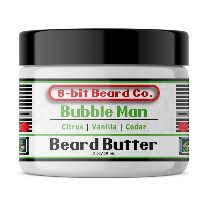 8Bit Beard Co. Bubble Man | Beard Butter (Limited) - Citrus, Vanilla, Cedar