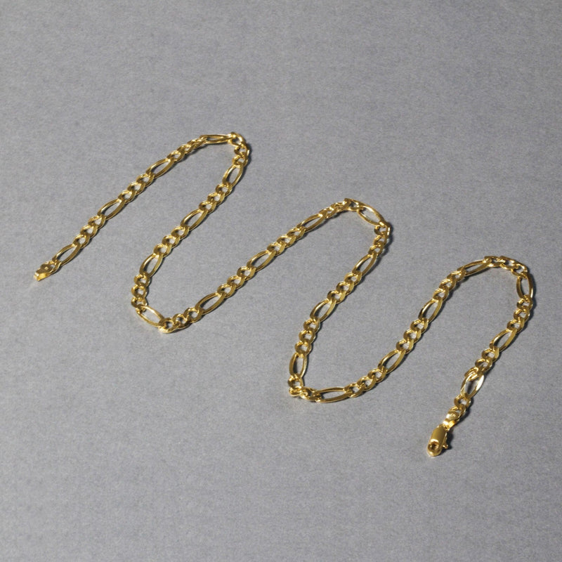 Bids.com 10K Yellow Gold Solid Figaro Chain (4.50 mm) Necklaces