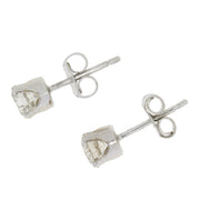 Bids.com .75ct Diamond Stud Earrings 14KT White Gold Earrings