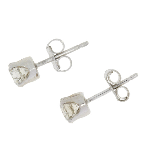 Bids.com .75ct Diamond Stud Earrings 14KT White Gold Earrings