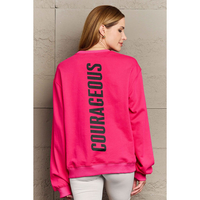 Simply Love COURAGEOUS Graphic Sweatshirt