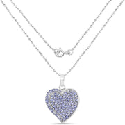 Bids.com 3.97 Carat Genuine Tanzanite .925 Sterling Silver Pendant Pendants