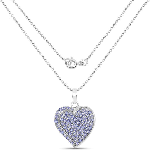 Bids.com 3.97 Carat Genuine Tanzanite .925 Sterling Silver Pendant Pendants