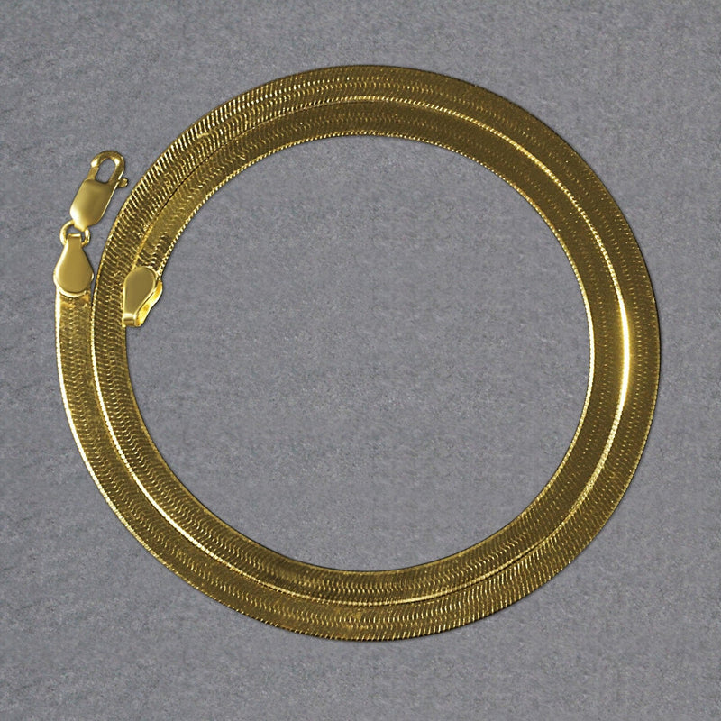 Bids.com Imperial Herringbone Chain in 10k Yellow Gold (5.00 mm) Necklaces