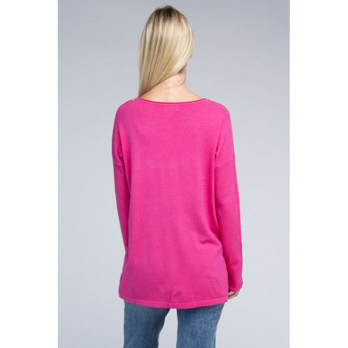 Viscose Front Pockets Sweater