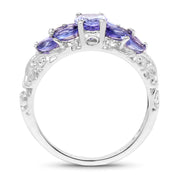 Bids.com 1.63 Carat Genuine Tanzanite .925 Sterling Silver Ring Rings