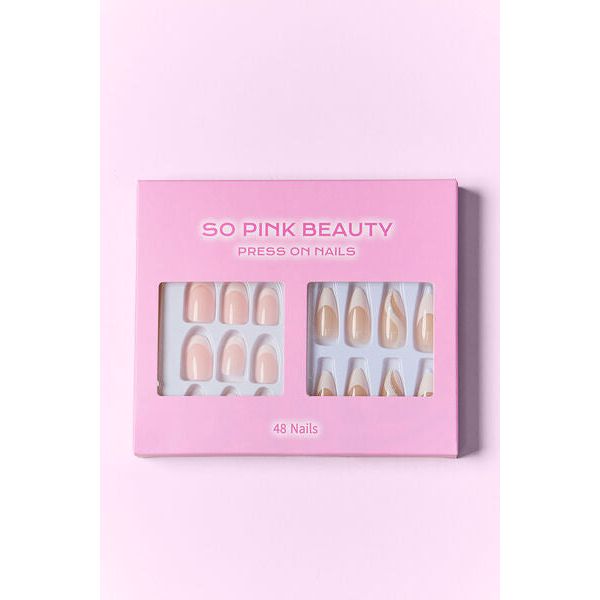 Mill's Beauty Supply SO PINK BEAUTY Press On Nails, 2 Packs