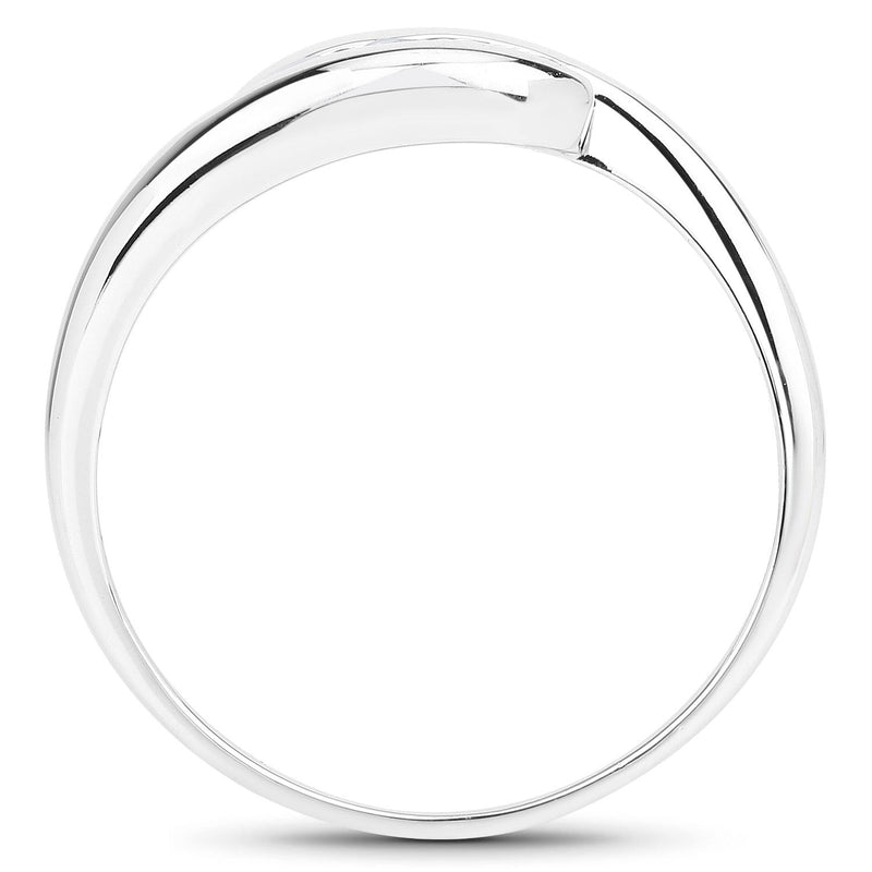 Bids.com 0.74 Carat Genuine Blue Topaz .925 Sterling Silver Ring Rings