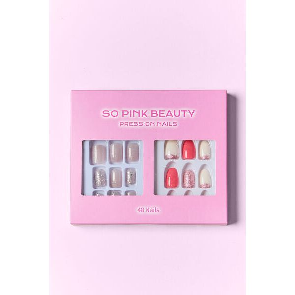 Mill's Beauty Supply SO PINK BEAUTY Press On Nails, 2 Packs