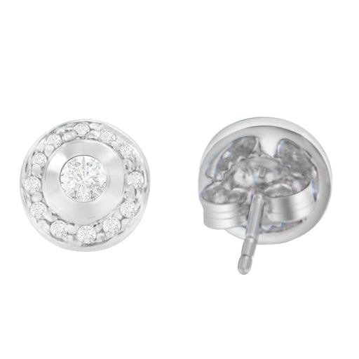Bids.com 14K White Gold 1/3 cttw Round Cut Diamond Earrings (H-I, SI2-I1) Earrings