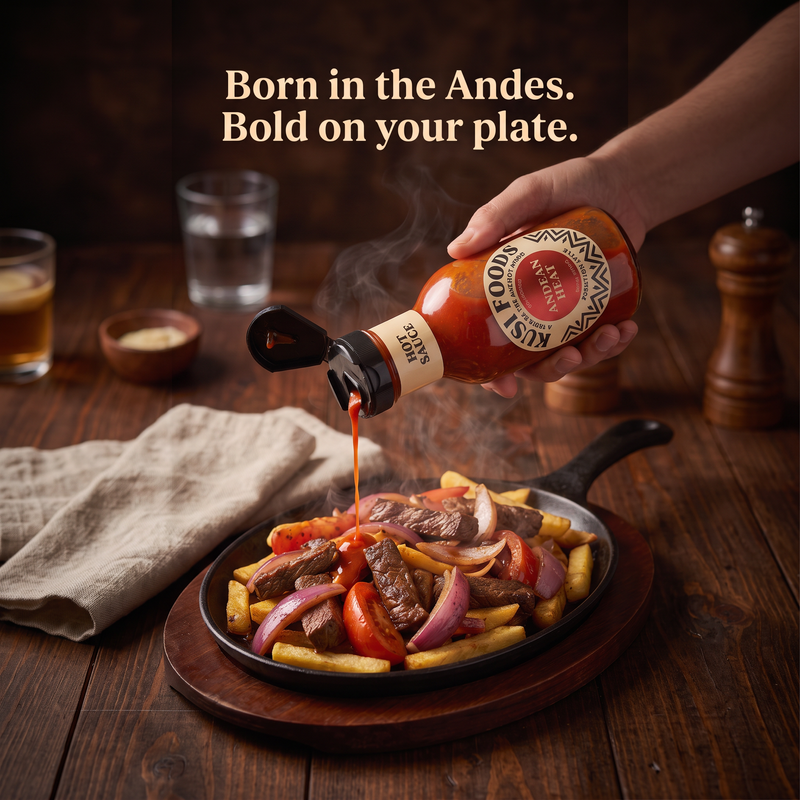 Kusi Foods Andean Heat Hot Sauce Black