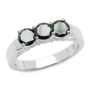 Bids.com 0.99 Carat Genuine Black Diamond .925 Sterling Silver Ring Rings