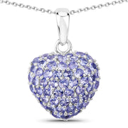 Bids.com 7.00 Carat Genuine Tanzanite .925 Sterling Silver Pendant Pendants