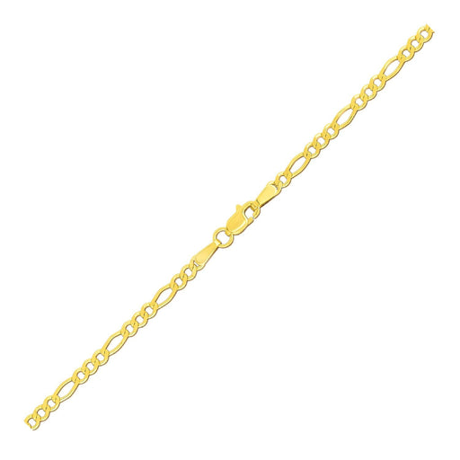 Bids.com 2.8mm 14k Yellow Gold Figaro Anklet Accessories White Smoke 10 / Yellow Gold