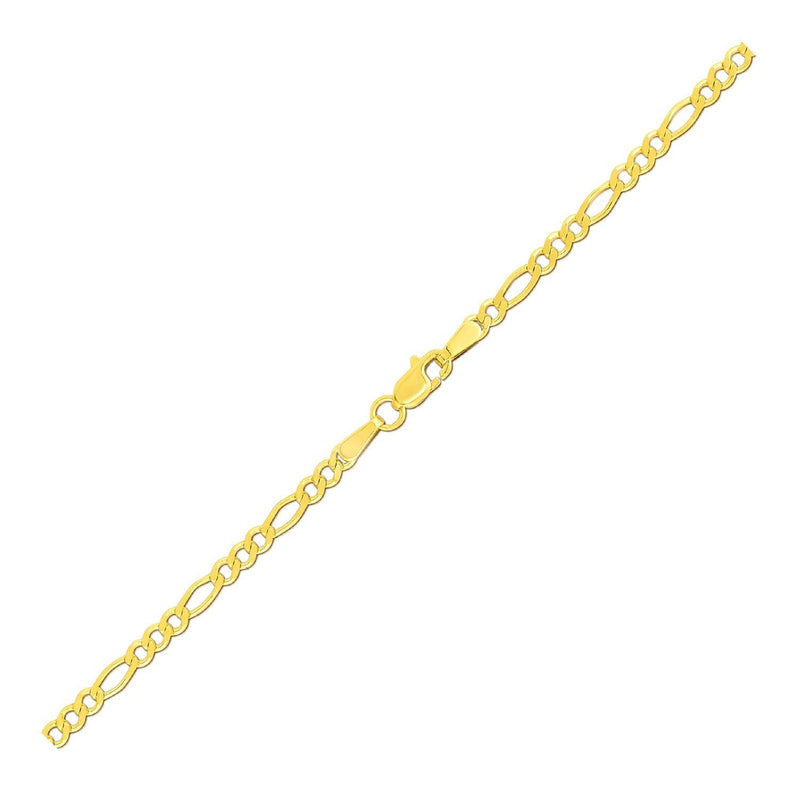 Bids.com 2.8mm 14k Yellow Gold Solid Figaro Bracelet Bracelets