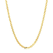 Bids.com 2.6mm 14k Yellow Gold Diamond Cut Cable Link Chain Necklaces