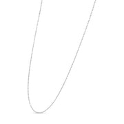 Bids.com .925 Sterling Silver 0.7mm Slim and Dainty Unisex 18" Inch Ball Bead Chain Necklace Necklaces