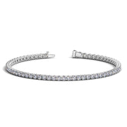 Bids.com Lab Grown Round Diamond Tennis Bracelet in 14k White Gold (3 cctw F/G  VS2/SI1) Bracelets