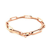 Bids.com 14K Rose Gold Extra Wide Paperclip Chain Bracelet Bracelets