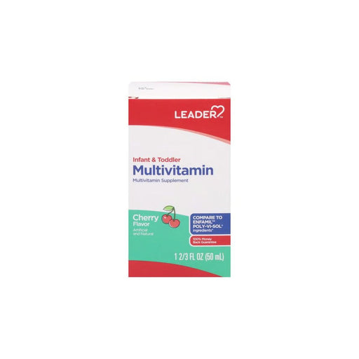 Leader Leader Infant & Toddler Multivitamin Iron Cherry - 1.66 Fl Oz Vitamins & Supplements Lavender
