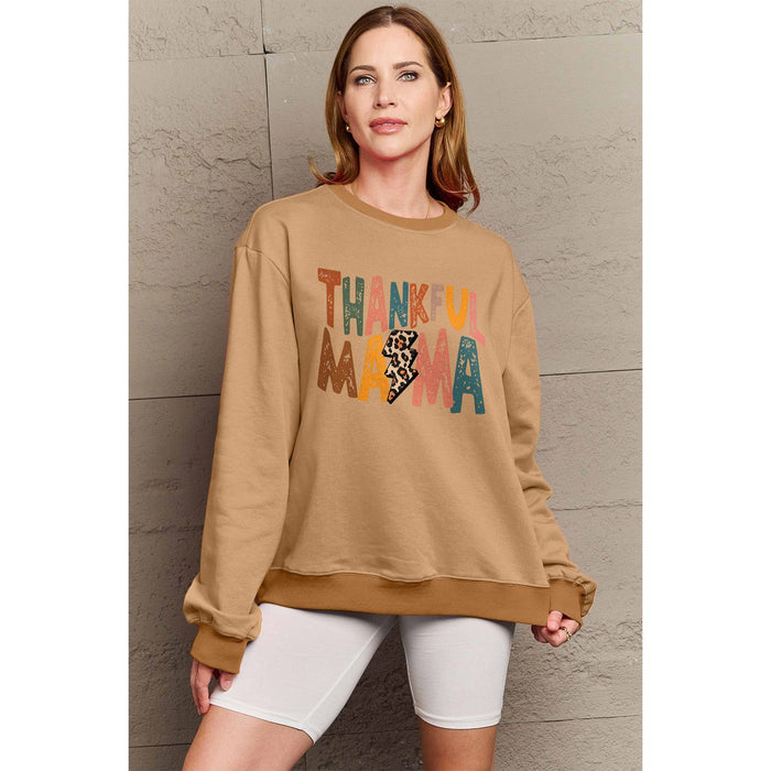 Simply Love Letter Graphic Long Sleeve Sweatshirt