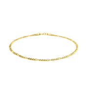 Bids.com 14k Yellow Gold Figaro Bracelet 1.5mm Bracelets