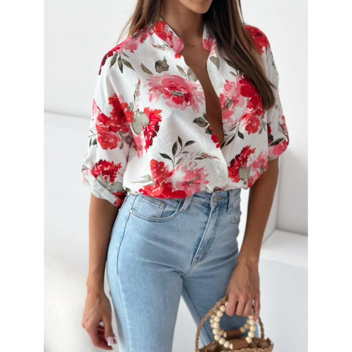 Printed Button Up Half Sleeve Shirt