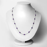Bids.com 6.12 Carat Genuine Amethyst .925 Sterling Silver Necklace Necklaces