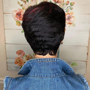 Mill's Beauty Supply Lumiere Hair Pixie Cut Short Straight Human Hair Wigs