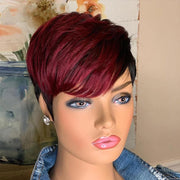 Mill's Beauty Supply Lumiere Hair Pixie Cut Short Straight Human Hair Wigs