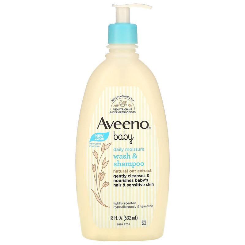 Aveeno Aveeno Baby Daily Moisture Body Wash & Shampoo Oat Extract 8 Fl. Oz Baby Body Wash & Shampoo
