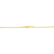 Bids.com 10K Yellow and White Gold 1/2 Cttw Princess Cut Diamond Channel-Set â€œVâ€ Shape 18" Franco Chain Necklace (H-I Color, SI2-I1 Clarity) Necklaces