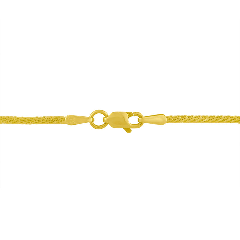 Bids.com 14K Yellow and White Gold 2.0 Cttw Princess Cut Diamond Flared and X-Station V Shaped 18â€ Franco Chain Statement Necklace (H-I Color, SI2-I1 Clarity) Necklaces