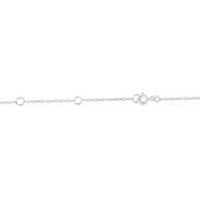 Bids.com Sterling Silver Treated Blue Color Diamond Station Necklace (1/2 cttw, Blue Color, I2-I3 Clarity) Necklaces