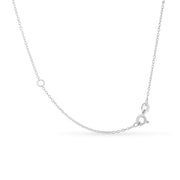 Bids.com .925 Sterling Silver 1/2 Cttw Diamond Bezel 18" Pendant Necklace (I-J Color, I2-I3 Clarity) Necklaces