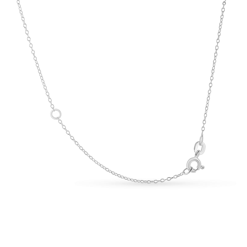 Bids.com .925 Sterling Silver 1/2 Cttw Diamond Bezel 18" Pendant Necklace (I-J Color, I2-I3 Clarity) Necklaces
